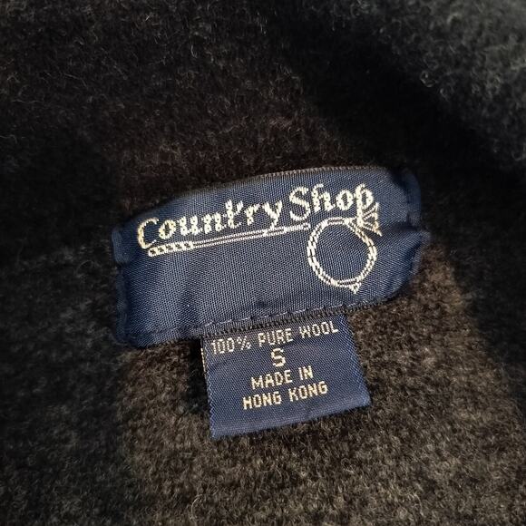 Vintage Country Shop Wool Cardigan Sweater Double Face - Picture 8 of 8